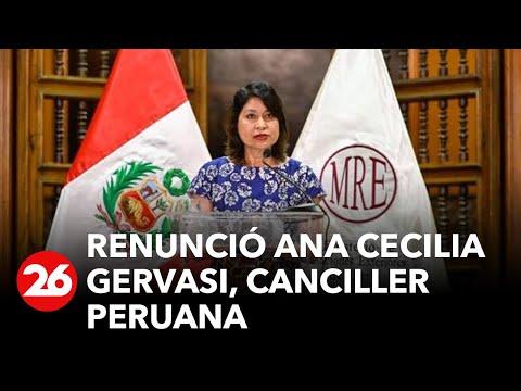 Renunció la canciller peruana tras la visita de Boluarte a Estados Unidos