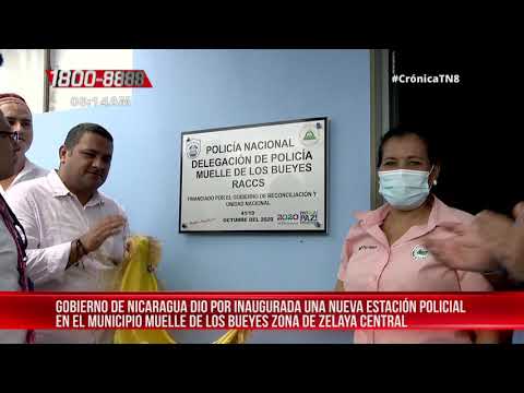 Inauguran nueva estación policial en Muelle de los Bueyes - Nicaragua