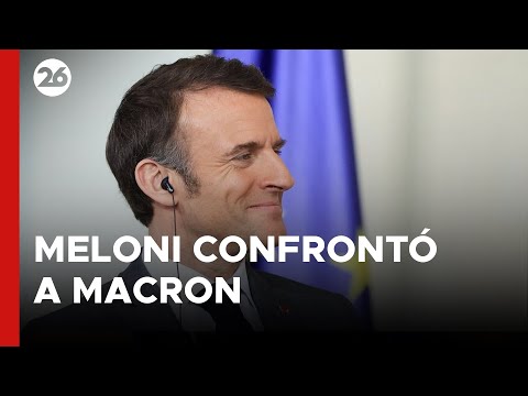 ITALIA | Meloni asegura que confrontó a Macron sobre el envío de tropas a Ucrania