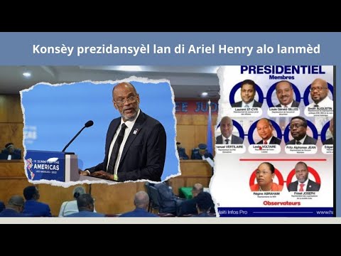 Konsèy Tranzisyon di Ariel Henry alo Lanmèd pou li...