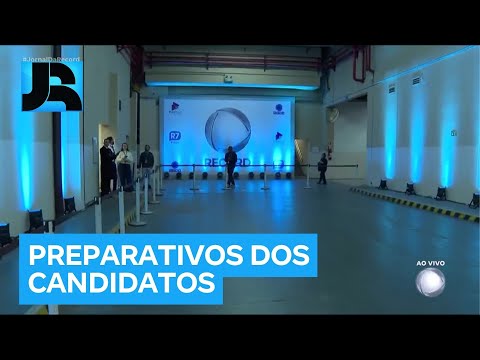 Repórter mostra preparação dos candidatos à Prefeitura de São Paulo para debate da RECORD