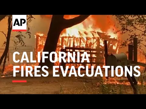 California fires destroy homes, force evacuations