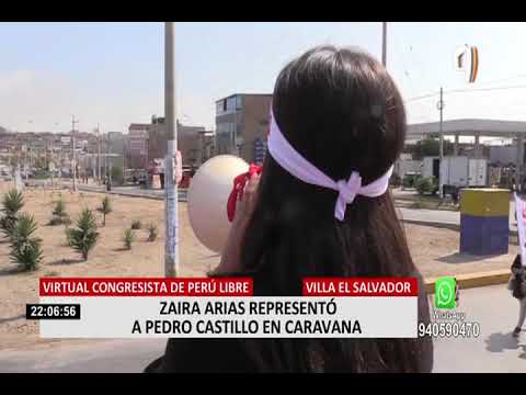 Elecciones 2021: Zaira Arias encabezó la denominada Caravana del Lápiz por Villa El Salvador
