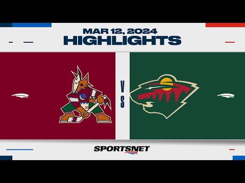 NHL Highlights | Coyotes vs. Wild - March 12, 2024