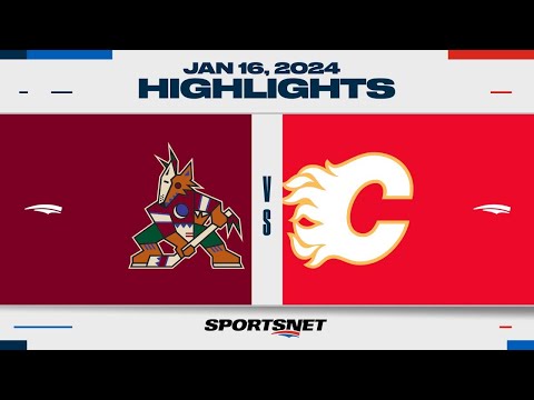 NHL Highlights | Coyotes vs. Flames - January 16, 2024