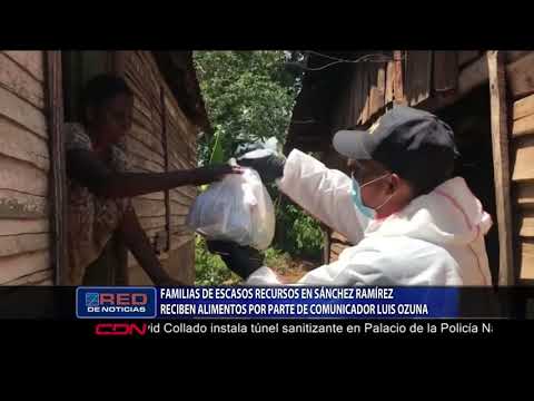 Familias de escasos recursos en Sánchez Ramírez reciben alimentos