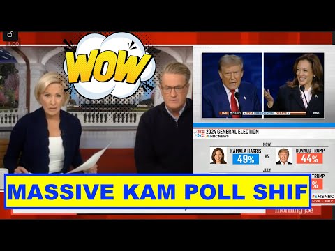 BREAKING: MORNING JO' Kamala Harris SHOCKS' MASSIVE Poll Shift | Game-Changing Numbers