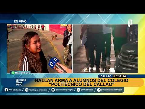 Padres alarmados tras hallazgo de arma de fuego en colegio del Callao