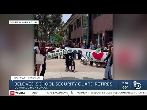 Beloved Coronado High School security guard retires