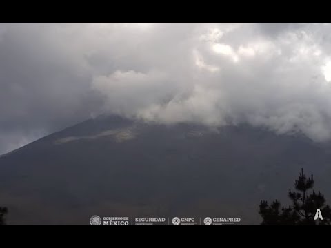 #Popocatépetl | Una nubeeee oculta al gran #Volcán #envivo