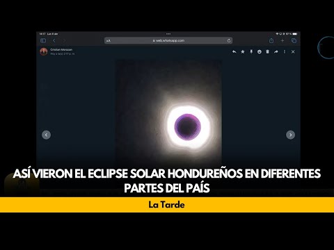 Así vieron el eclipse solar hondureños en diferentes partes del país