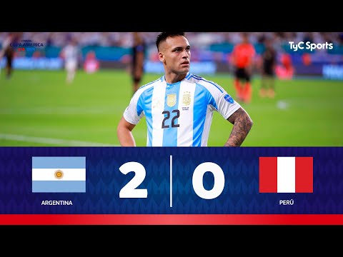 Argentina 2-0 Perú | DOBLETE DE LAUTARO MARTÍNEZ | Copa América 2024