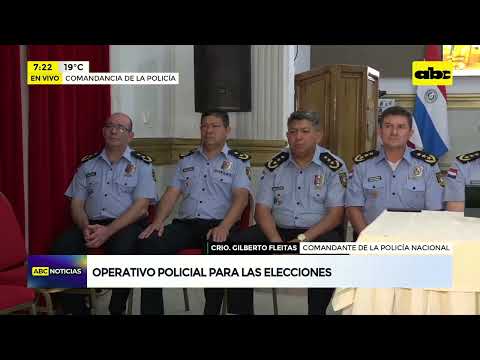 Operativo policial para las elecciones
