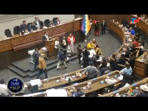 BOLIVIA I Legisladoras a las trompadas en el Congreso