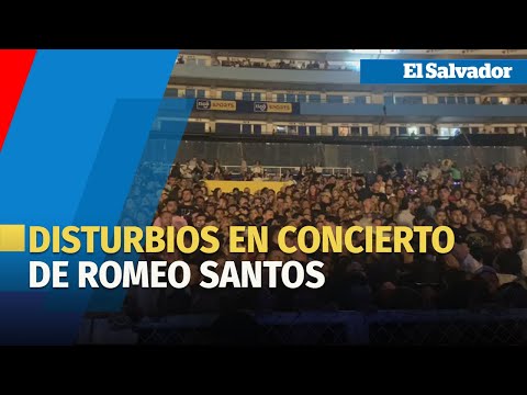 Disturbios por problemas de logística en concierto de Romeo Santos
