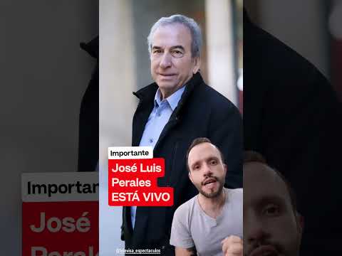 José Luis Perales está vivo, fue falsa la noticia de su muerte.