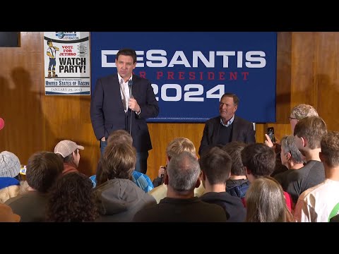 DeSantis interrupted by three protesters at campaign stop days before Iowa caucuses