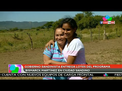 Gobierno Sandinista entrega lotes del programa Bismarck Martínez en Ciudad Sandino