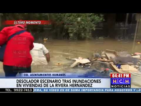 ¡Preocupados! De nuevo comienza a inundarse Asentamientos Humanos, sector Rivera Hernández