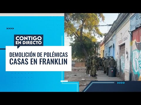 VIVÍAN ANIMALES Y 130 PERSONAS: El desalojo y demolición de casas en Franklin - Contigo en Directo