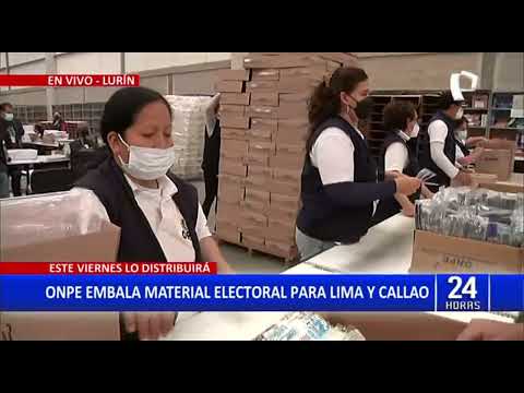 Lurín: ONPE comenzó ensamblaje del material electoral para Lima y Callao