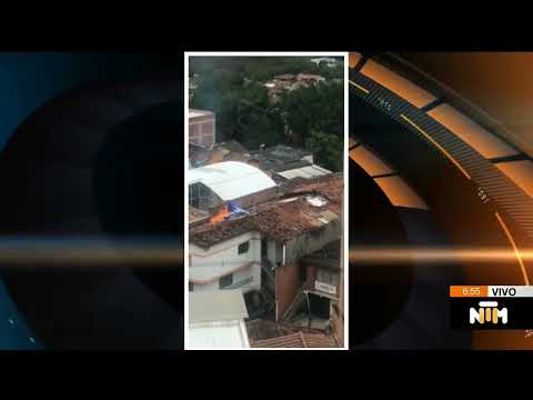 Mecha de globo provocó incendio en una vivienda en el barrio Buenos Aires de Medellín - Telemedellín