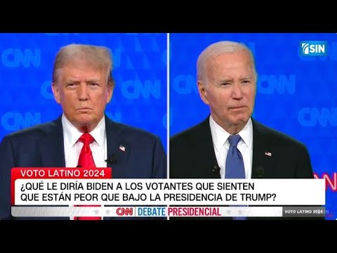 EN VIVO 27/6/2024 Debate presidencial de EEUU | Biden y Trump se miden en un cara a cara