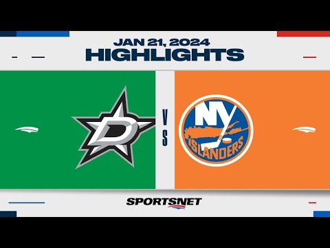 NHL Highlights | Stars vs. Islanders - January 21, 2024