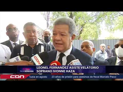 Leonel Fernández acude al velatorio de Ivonne Haza