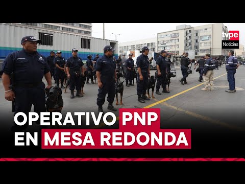 Cercado de Lima: Más de 400 agentes PNP realizan operativo en Mesa Redonda