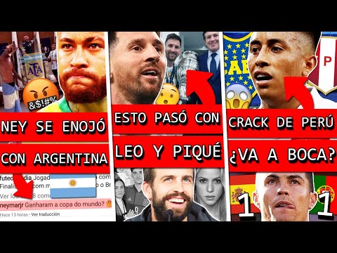 Así ARGENTINA se BURLÓ de BRASIL y NEYMAR les RESPONDIÓ+ PIQUE y MESSI viral+ CRACK de PERU a BOCA?