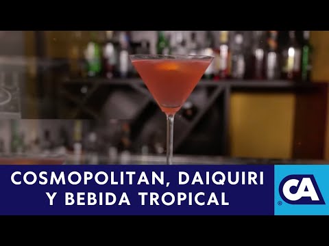 Aprenda a hacer bebidas exóticas como: El Cosmopolitan, el Daiquiri y la Bebida Tropical