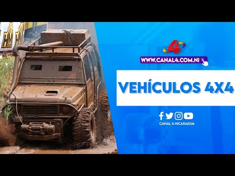 Realizan exhibición y carreras extrema de vehículos 4x4 en Managua