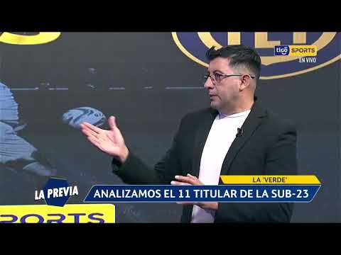 Óscar Ramírez  analiza el onceno titular de la selección sub-23 para enfrentar a Ecuador.