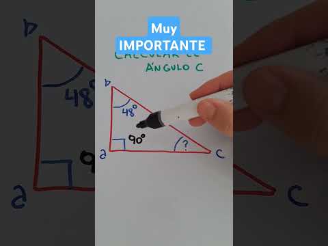 CALCULAR valores de ángulos de un TRIÁNGULO Rectángulo