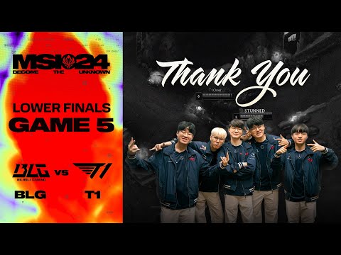 Thank you, T1 | BLG vs. T1 게임5 하이라이트 | 결승 진출전 | 브래킷 Day 11 | 2024 MSI