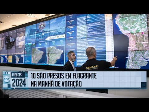 PF prende 56 pessoas por crimes eleitorais durante manhã de votação | SBT nas Eleições 2024