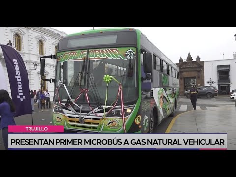 Trujillo: presentan primer microbús a gas natural vehicular