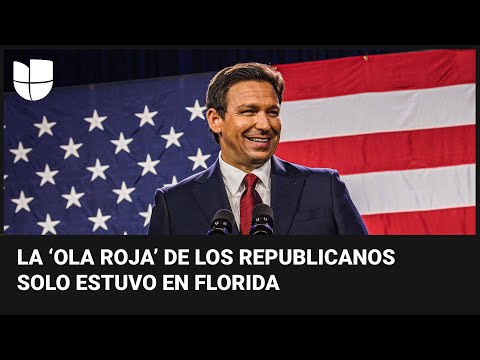 Hemos reescrito el mapa político: Ron DeSantis logra la llamada 'ola roja' en Florida