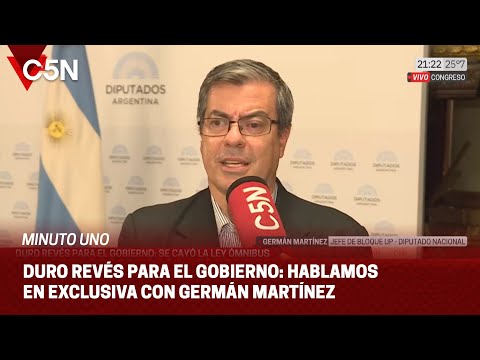 GERMÁN MARTÍNEZ, en exclusiva con C5N: ¨FRANCOS NO CONOCE el REGLAMENTO de DIPUTADOS¨