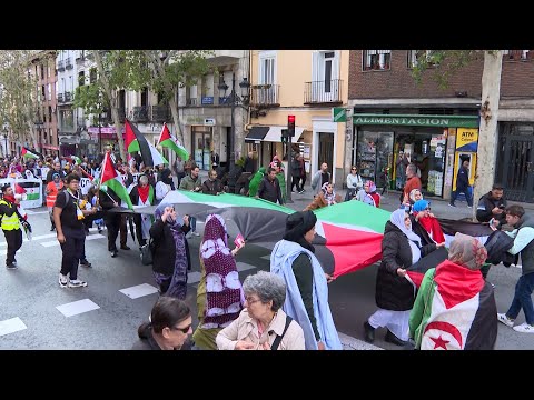 Las organizaciones prosaharauis marchan en Madrid por la independencia de Marruecos