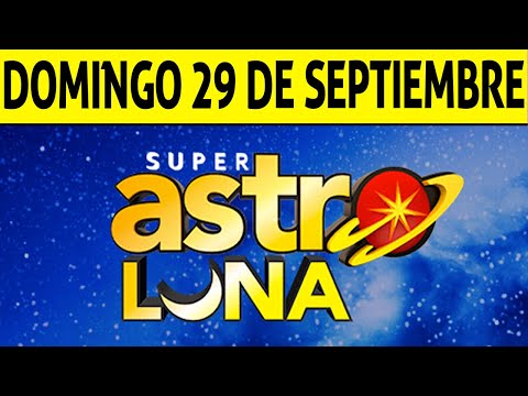 Resultado de ASTRO LUNA del Domingo 29 de Septiembre de 2024  SUPER ASTRO