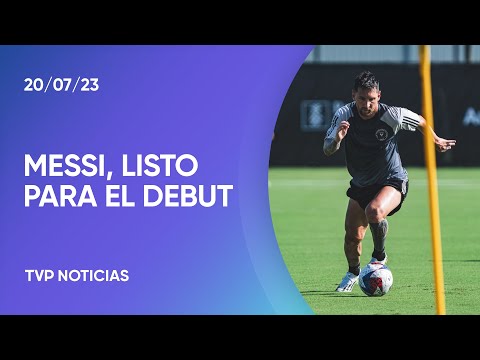 Último entrenamiento de Messi antes del debut en el Inter Miami