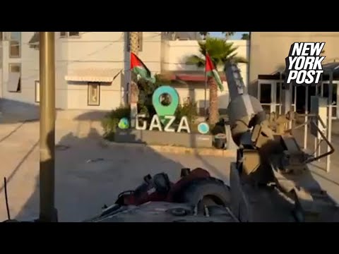 IDF tanks roll over ‘I heart Gaza’ sign, soldiers plant Israeli flags in Rafah