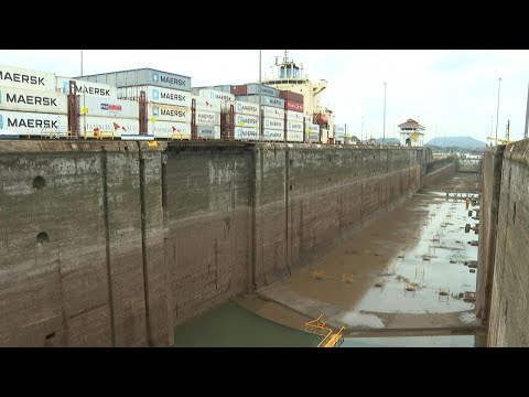 Sequía redujo 29% el tránsito de buques en el canal de Panamá | AFP