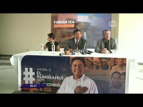 Fabián Iza: alcalde electo del cantón Rumiñahui brindó detalles sobre sus proyectos