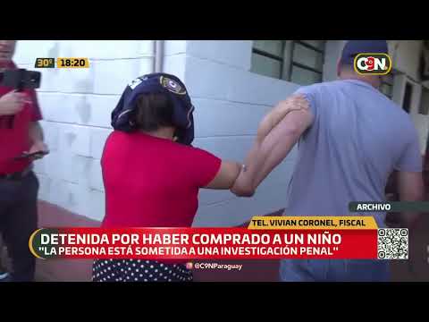 Detenida por comprar un niño