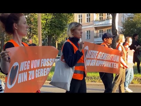 Climate activists block streets across Berlin