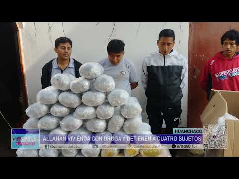Trujillo: en Huanchaco, allanan vivienda con droga y detienen a cuatro sujetos