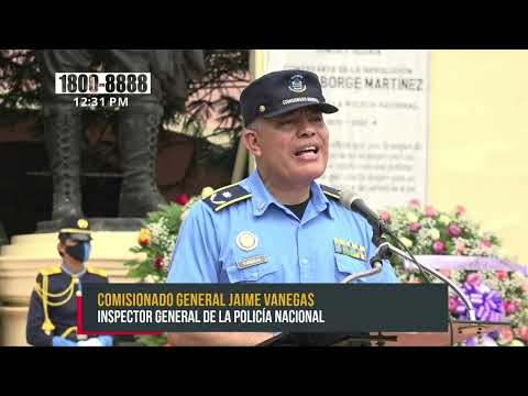 Homenaje a oficiales caídos en Nicaragua durante el fallido intento de golpe
